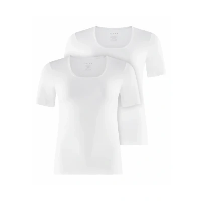 Afbeelding van FALKE Tshirt Basic 2Pack Wit L