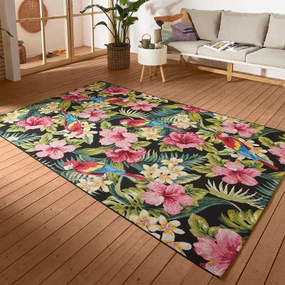 Afbeelding van Buitenkleed Jungle Feeling 80x165 cm Meerkleurig Grafisch Vloerkleed 123vloerkleed.nl is de online webshop voor vloerkleden en woonaccessoires.