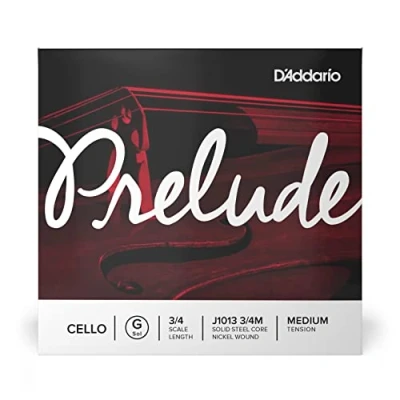 Afbeelding van D&#039;Addario J1013 3/4M Prelude 3/4 Schaal Middelgrote Spanning Enkele G String voor Cello