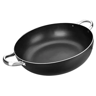 Afbeelding van IBILI Diepe koekenpan met 2 handgrepen i chef, 32 cm, aluminium, antiaanbaklaag, geschikt voor inductie