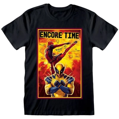 Afbeelding van Deadpool &amp; Wolverine Encore Time T shirt zwart XL