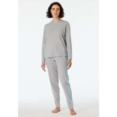 Afbeelding van Schiesser Casual SET Pyjama, Dames, Maat: 36, Dunkelgrau mel
