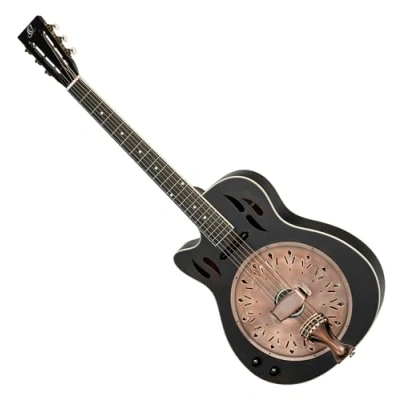 Afbeelding van Ortega Americana Series RRG40CE DBK L Resonator Guitar linkshandige E/A resonatorgitaar