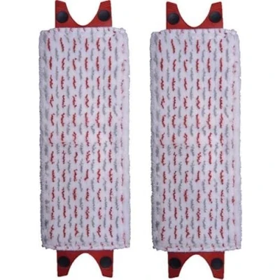 Afbeelding van 2x Mop Pads geschikt voor Vileda Ultramax Microvezel wasbaar schoonmaak reinigen vervanging Dweil navulling