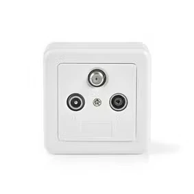 Afbeelding van Coax aansluiting wandcontactdoos Einddoos