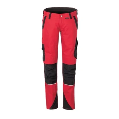 Afbeelding van Planam Norit dames werkbroek rood zwart model 6417 maat 54