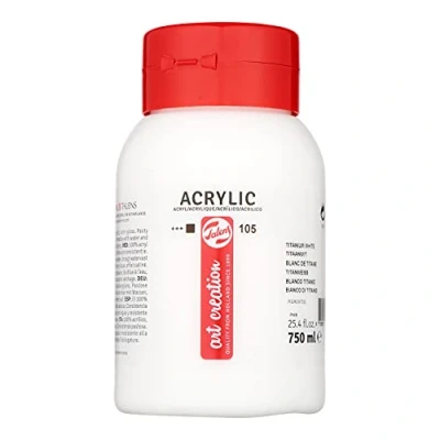 Afbeelding van Talens Art Creation Acrylverf Flacon Van 750 Ml, Titaanwit
