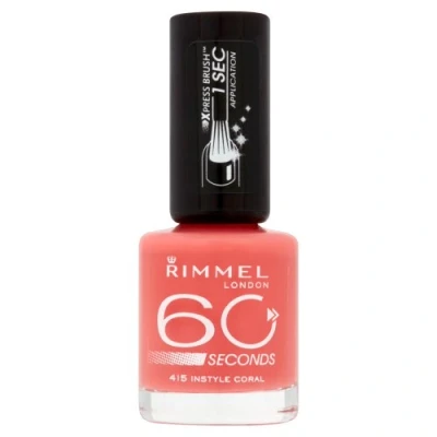Afbeelding van Rimmel London 60 seconds SuperShine Nagellak 415 Instyle Coral