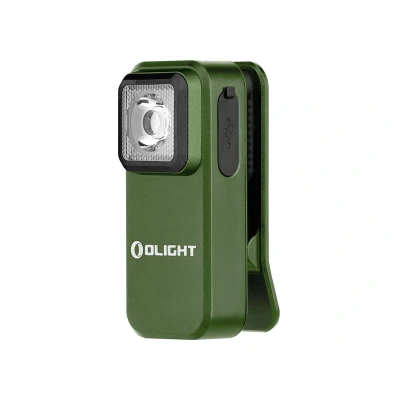 Afbeelding van Olight Oclip Zaklamp Oplaadbaar OD Green