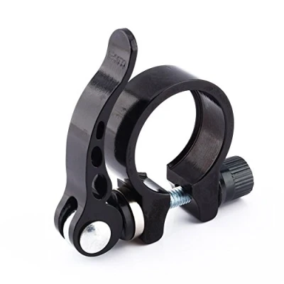 Afbeelding van VGEBY Fiets zadelklem met snelspanner klemring en snelsluiting geschikt voor 30,4/30,8/31,6 mm mountainbike fietsen (kleur: zwart 34.9)