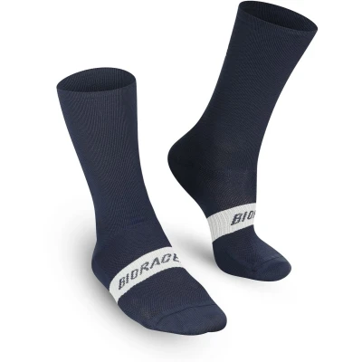 Afbeelding van Bioracer Fietssokken Unisex Wielrensokken voor Optimaal Comfort Model &#039;2025 Classic&#039; Blauw Maat 39 41