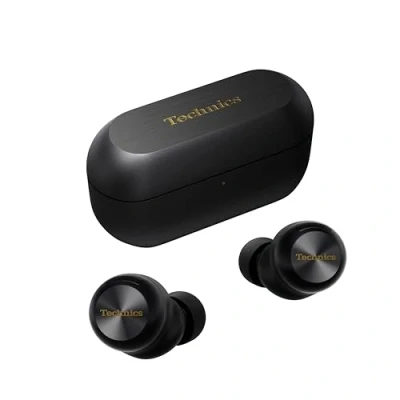 Afbeelding van Technics EAH AZ100E K Draadloze oordopjes met ruisonderdrukking, multipoint Bluetooth, Voice Focus AI, comfortabele in ear hoofdtelefoon, zwart