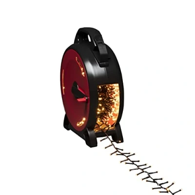 Afbeelding van Konstsmide 3850 800 Lichtketting Buiten Energielabel: E (A G) werkt op het lichtnet Aantal lampen 1200 LED Barnsteen Verlichte lengte: 26.38 m Haspel