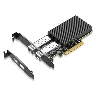 Afbeelding van 10Gb Dual LAN SFP PCI e Netwerkkaart, 82599 (X520 DA2) Controlemechanisme, 10Gbps Ethernet Adapter, 2 * 10Gbe poort, 10G NIC kaart, Ondersteuningsvensters/Windows Server/VMware