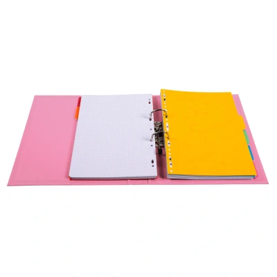 Afbeelding van Exacompta ref. 53555E 1 Ordner met hefboom Prem&#039;Touch® A4 50 mm rug 55 mechaniek Afmetingen: 32 x 29 5 cm Formaat Kleur : Roze