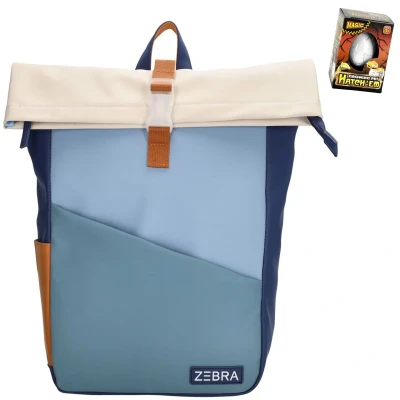 Afbeelding van Zebra Rugzak Scott Multi Bag kinderrugtas, rugtas, kinderrugzak, schooltas + Dino Ei