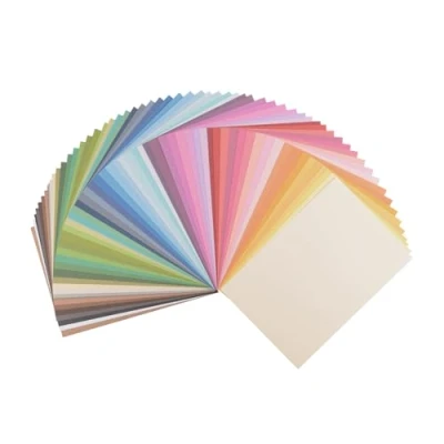 Afbeelding van Vaessen Creative Florence Cardstock 2927 999 Donkere kleuren, 216 g/m², DIN A4, 60 stuks, glad, voor scrapbooking, kaarten maken, stansen en ander papierknutselwerk, multi