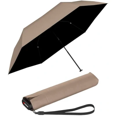 Afbeelding van Knirps Zakparaplu US.050 Ultra Light Slim Manual met UV en hittebescherming beige