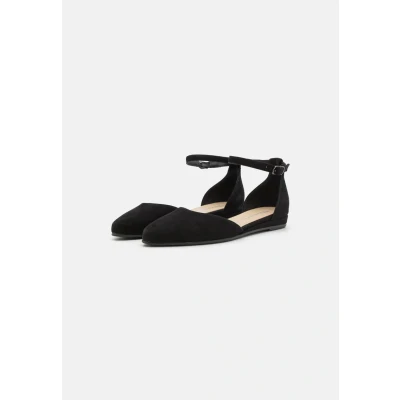 Afbeelding van Tamaris Ballerina ́s met bandjes, Dames, Maat: 39, Black Schoenen