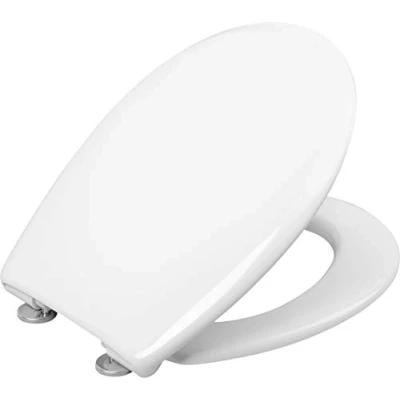 Afbeelding van Cornat Wc bril &quot;Premium 1&quot; plat design onderhoudsvriendelijk duroplast Quick up &amp; Clean functie softclosemechanisme comfortabele montage van bovenaf/toiletbril/wc deksel / KSPREMSC100
