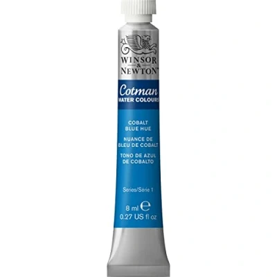 Afbeelding van Winsor &amp; Newton 8840090 Cotman aquarelverf Studio waterverf, levendige hoogwaardige kleuren met zeer goede verwerkingseigenschappen 8 ml tube Cobalt Blue Hue