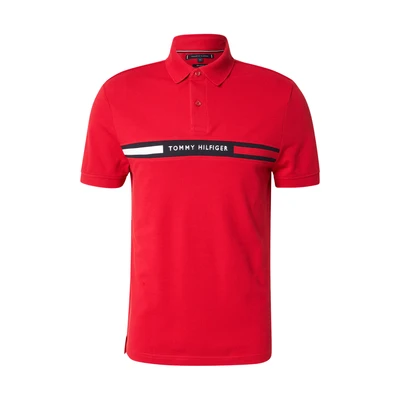 Afbeelding van Tommy Hilfiger Chest Insert Poloshirt, Heren, Maat: XS, Medium red