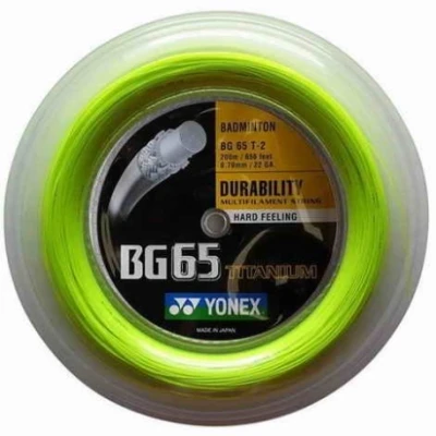 Afbeelding van Yonex BG 65TI 0,70 mm Yellow 200 meter