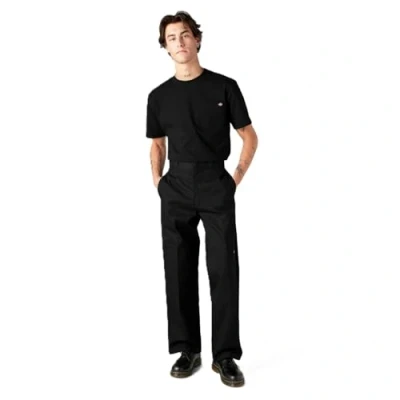 Afbeelding van Dickies Heren Werkshirt Korte Mouwen Wit, Zwart, XL tall
