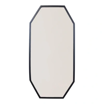 Afbeelding van LOFT42 Octa wandspiegel Zwart metaal 79x39