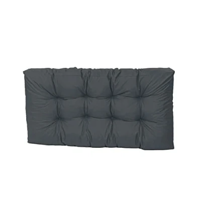 Afbeelding van Garden Palletkussen, waterafstotend, premium zitkussen, gewatteerd, 120x80x18 cm, zitkussen voor europallets, palletmeubel, palletbekleding (120x60x18cm (zitkussen), antraciet)