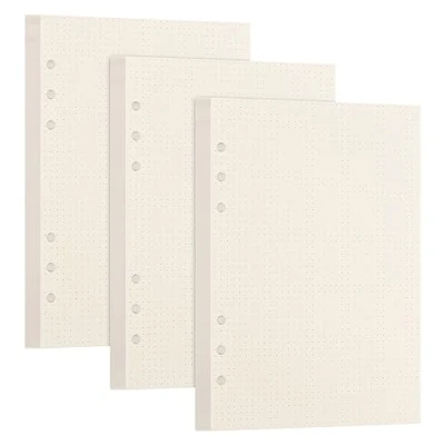 Afbeelding van Vesaneae 240 vellen/480 pagina&#039;s, A5, gestippeld papier, navulpapier, 6 gaten A5 map, notities, organizer, planner, navulpapier voor binders, notitieboek, dagboek, schilderij
