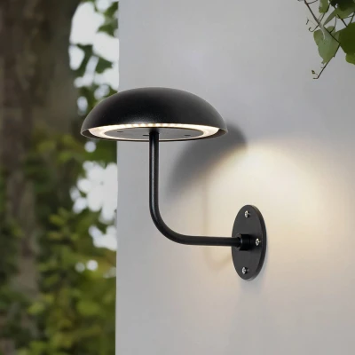 Afbeelding van Arcchio Terraslampen met touchdimmer 1licht Ijzer, plastic H: 9.5 cm zwart Inclusief lichtbron