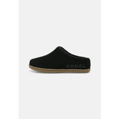 Afbeelding van Sorel Youth Lanner Ridge II Unisex Pantoffels voor kinderen, Maat: 39, Black/sage Veloursleer