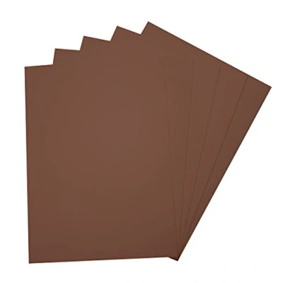 Afbeelding van folia 23585 schuimrubber, 5 vellen, 2 mm, ca. 29 x 40 cm, chocoladebruin ideaal voor diverse knutselwerken