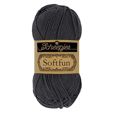Afbeelding van Scheepjes Softfun 2601 Grafiet Garen 10x50g