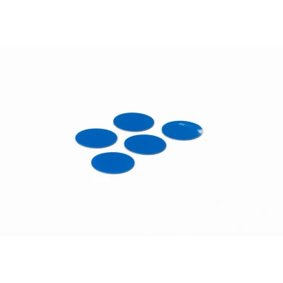 Afbeelding van Symbool Cirkel blauw, set van 5 stuks