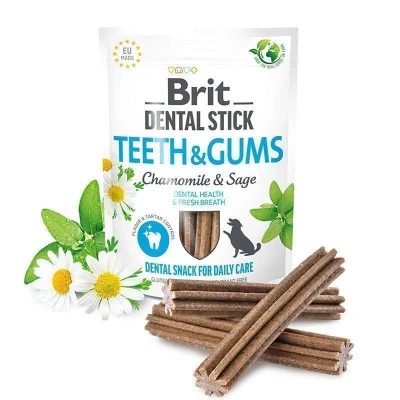 Afbeelding van Brit Dental Stick Teeth &amp; Gums Chamomile Sage 7 sticks