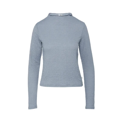 Afbeelding van QS Longsleeve, Dames, Maat: XL, Blassblau