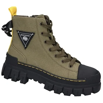 Afbeelding van Dockers by Gerli Dames 51EV203 enkellaarzen, kaki/multi, 40 EU