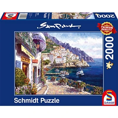 Afbeelding van Schmidt SCH 59271 Middag in Amalfi, 2000 stukjes puzzel vanaf 12 jaar rustiek en landelijk van Sam Park