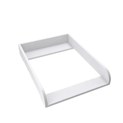 Afbeelding van REGALIK Aankleedopzetstuk voor Koppang IKEA 72cm x 50cm Afneembaar aankleedtafelopzetstuk commode in wit Afgesloten met ABS materiaal 2 mm afgeronde frontplaten