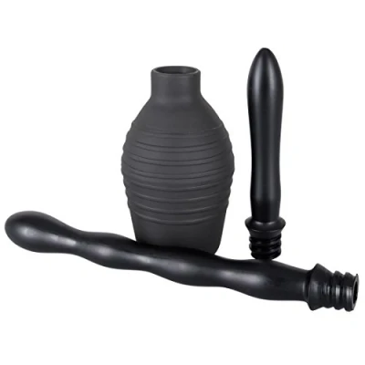 Afbeelding van Zwarte Intieme Douche Set Met Opzetstukken