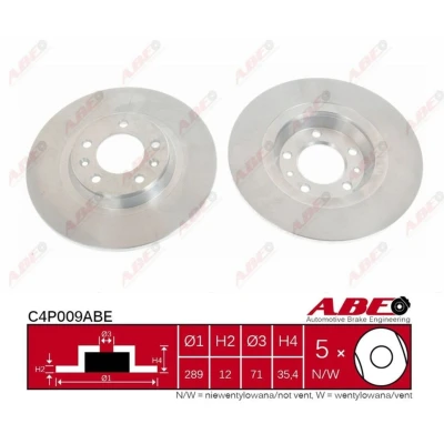 Afbeelding van ABE Remschijven C4P009ABE