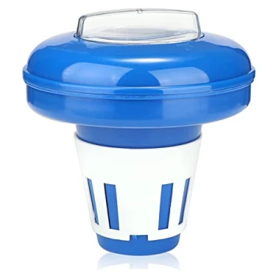Afbeelding van COM FOUR® doseervlotter voor het zwembad chemische dispenser chloor of broomtabletten gedoseerd doseren van zwembadadditieven