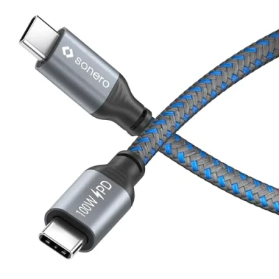 Afbeelding van sonero SPC U310 020 USB kabel 2.0 2 m C Blauw, Grijs