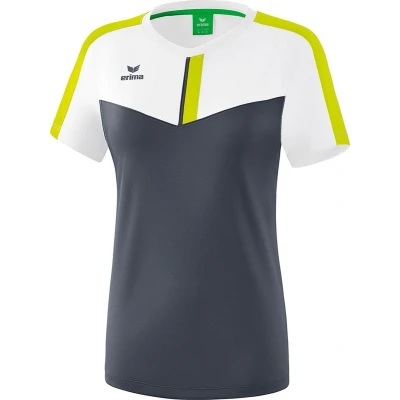 Afbeelding van Erima Squad T shirt dames wit/slate grey/lime
