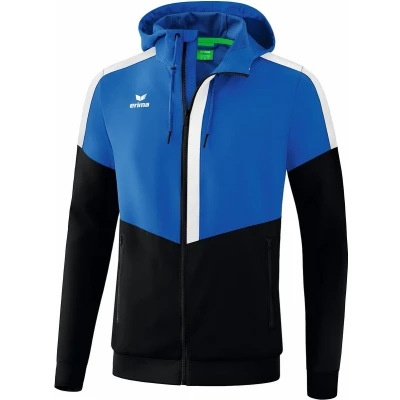 Afbeelding van Erima Squad trainingsjack met capuchon new royal/zwart/wit 34 / S