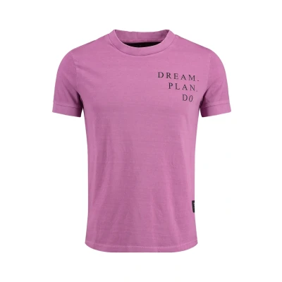 Afbeelding van Key Largo PLAN Round Tshirt print, Heren, Maat: Small, Mulberry