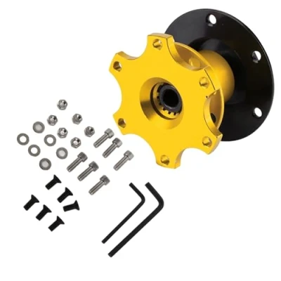Afbeelding van Stuurwiel Quick Release Hub Adapter 6 gaats Universele Auto Stuurnaaf Racing Snap Off Kit