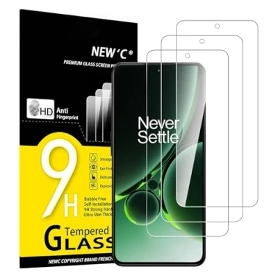 Afbeelding van NEW&#039;C 3 Stuks, Screen Protector voor OnePlus Nord 5G, Gehard Glass Schermbeschermer Film 0.33 mm ultra transparant, resistent